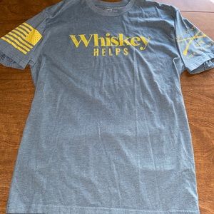 Grunt Style “Whiskey Helps” graphic tee